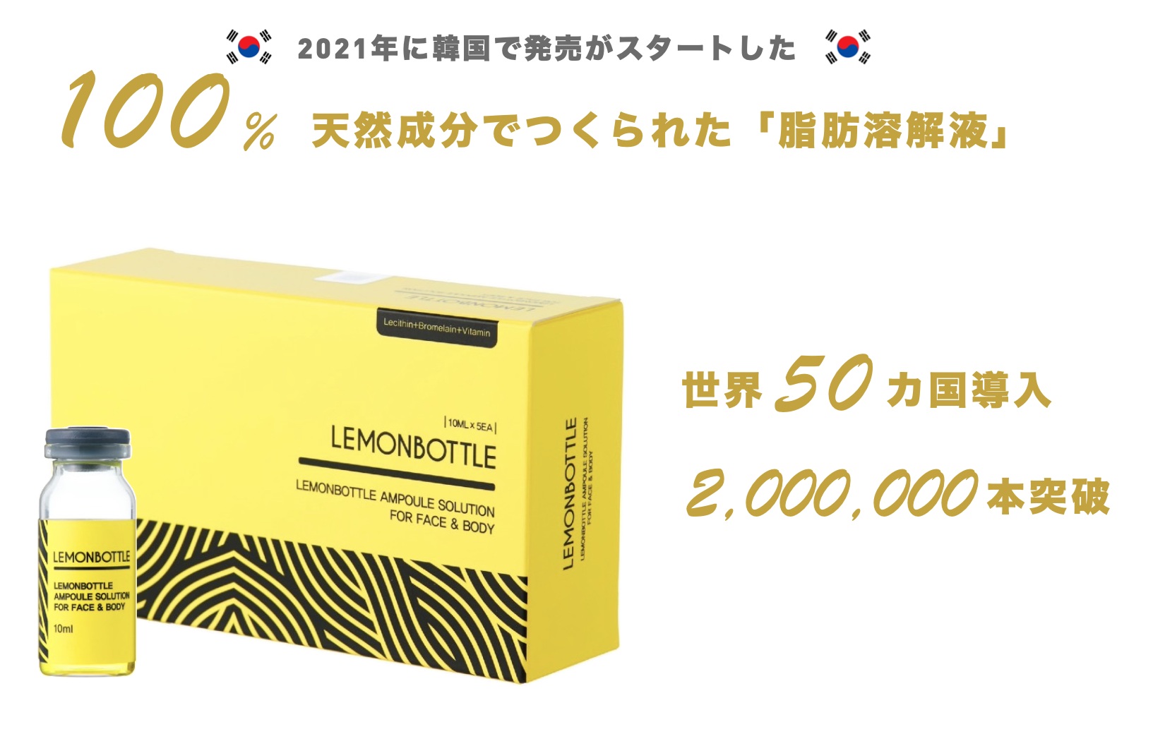 即日発送】韓国で話題レモンボトル10ml 5本LEMONBOTTLE（?レモン 