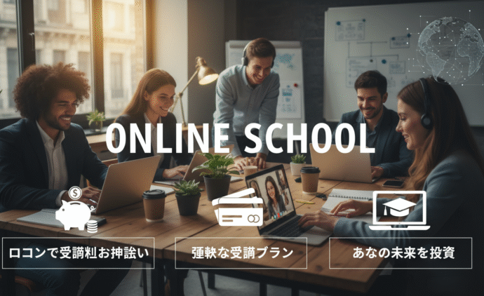 ローン, スクール, 受講料, オンライン