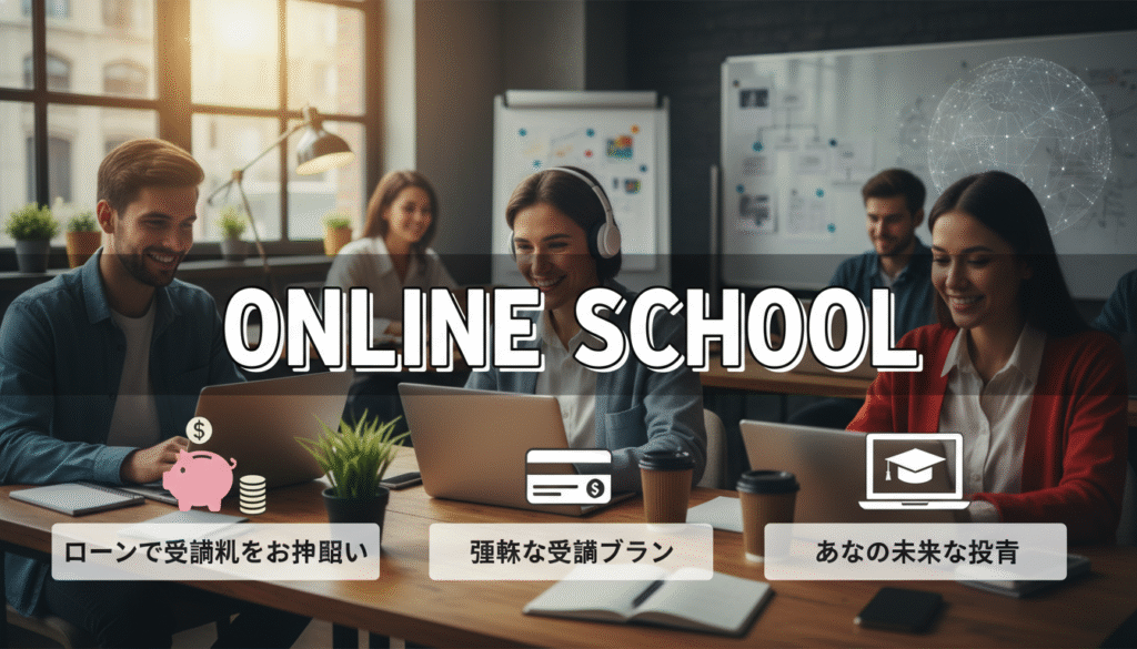 ローン, スクール, 受講料, オンライン