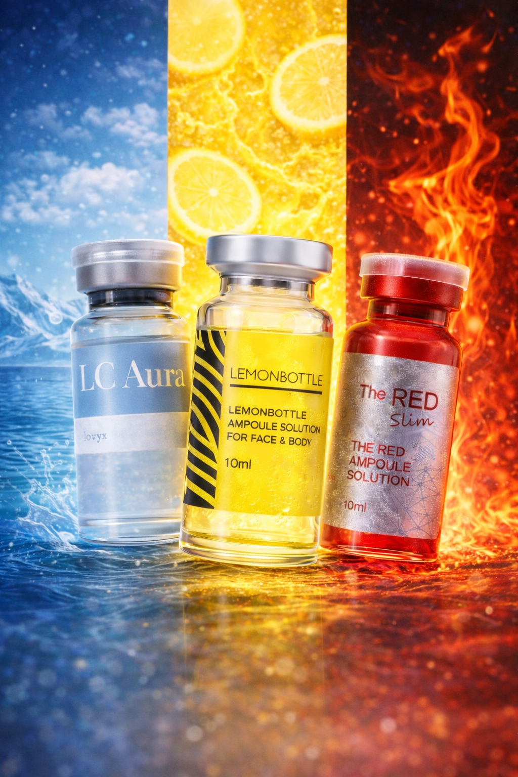 レモンボトル、レッドショット、ボニックス　比較