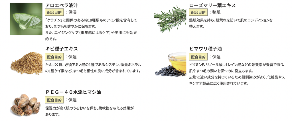 ラッシュアディクト　ラッシュライナー　成分